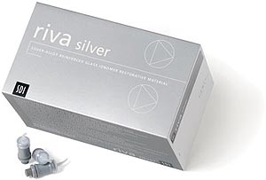 SDI Riva Silver Capsules - Silver-Alloy Reinforced Glass Ionomer Restorative (Box of 50) SDI Riva Silver Capsules - Silver-Alloy Reinforced Glass Ionomer Restorative (Box of 50)